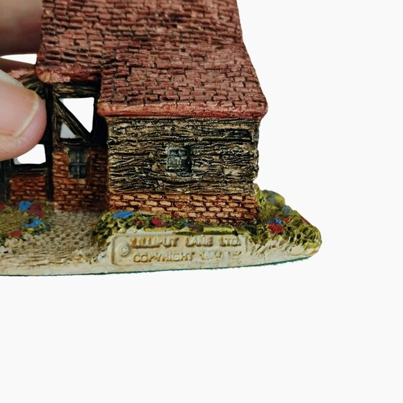Lilliput Lane Oak Lodge Cottage Figurine, Vintage 1980s Handcrafted English Mini - Picture 6 of 8